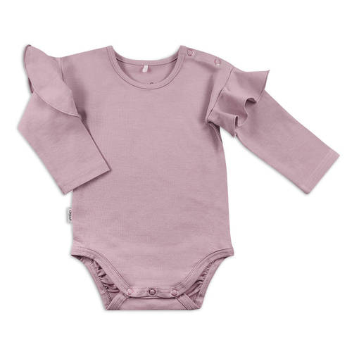 Gugguu Frilla Bodysuit v=C3=A4riss=C3=A4 Lollipop Lavander. - Bodyt ja paidat - GUGB0013ALollipop - 1
