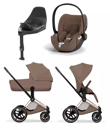 Cybex Priam Style starttipaketti Champagne, Coconut Brown. - Lastenvaunut ja yhdistelmävaunut - 526000221STAMCHBR - 1