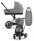 Cybex ePriam 4 vaunut ja lämpöpussi Chrome/Black, Mirage Grey. - Lastenvaunut ja yhdistelmävaunut - 521002325eYFMMGR - 1