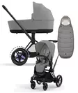 Cybex ePriam 4 vaunut ja lämpöpussi Matt Black, Mirage Grey. - Lastenvaunut ja yhdistelmävaunut - 521002331eYFMMGR - 1