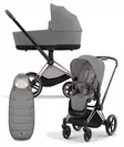 Cybex Priam 4 vaunut ja lämpöpussi Rosegold, Mirage Grey. - Lastenvaunut ja yhdistelmävaunut - 521002337YFMMGR - 1