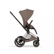 Cybex Priam Style rattaat Champagne, Coconut Brown, kasvot menosuuntaan. - Lastenvaunut ja yhdistelmävaunut - 526000221STAMCHBR - 4