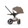 Cybex Priam Style rattaat Champagne, Coconut Brown, makuuasennossa. - Lastenvaunut ja yhdistelmävaunut - 526000221YHDMCHBR - 5