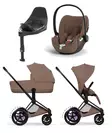 Cybex ePriam Style starttipaketti Matt Black, Coconut Brown. - Lastenvaunut ja yhdistelmävaunut - 526000211eSTAMBCBR - 1