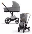 Cybex Priam yhdistelmävaunut värissä Mirage Grey. - Lastenvaunut ja yhdistelmävaunut - 521002319YHDMGR - 1