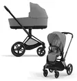 Cybex Priam yhdistelmävaunut värissä Mirage Grey. - Lastenvaunut ja yhdistelmävaunut - 521002331YHDMGR - 1