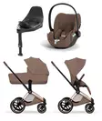 Cybex Priam Style starttipaketti Rosegold, Coconut Brown. - Lastenvaunut ja yhdistelmävaunut - 526000221STAMRGBR - 1