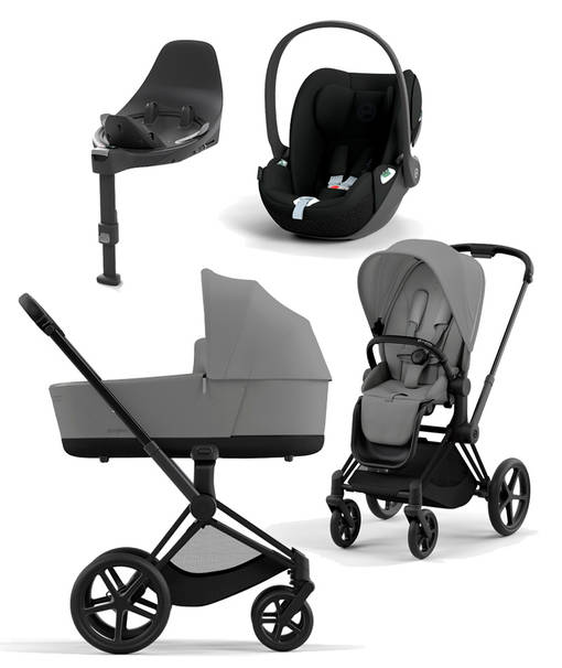 Cybex Priam starttipaketti Matt Black rungolla v=C3=A4riss=C3=A4 Mirag=
e Grey. - Lastenvaunut ja yhdistelmävaunut - 521002331STAMGR - 10