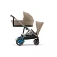 Sisarusrattaat Cybex eGazelle S Almond Beige kopalla ja ratasosalla. - Sisarusrattaat - 524000547sis - 3