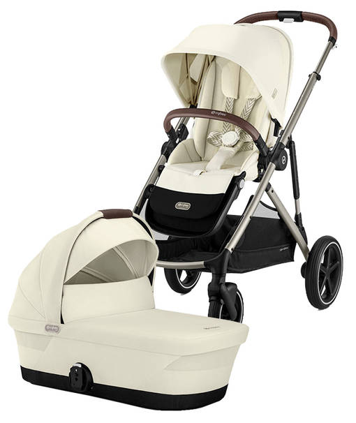 Cybex Gaselle S yhdistelm=C3=A4vaunut v=C3=A4riss=C3=A4 Seashell Beige=
=2E - Sisarusrattaat - 522002707sis - 20