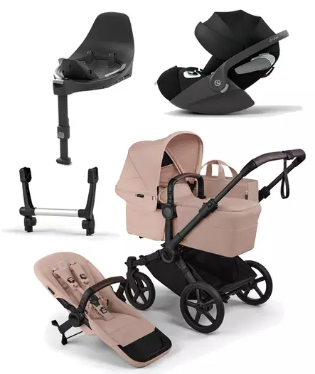 Bugaboo Donkey 6 starttipaketti Single Black/Desert Taupe. - Lastenvaunut ja yhdistelmävaunut - 100370005STACLT - 1