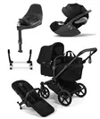 Bugaboo Donkey 6 starttipaketti Single Black/Heritage Black. - Lastenvaunut ja yhdistelmävaunut - 100370002STACLT - 1