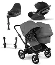 Bugaboo Donkey 6 starttipaketti Double Black/Moon Grey - Lastenvaunut ja yhdistelmävaunut - 100370004STADOCLT - 1