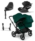 Bugaboo Donkey 6 starttipaketti Double Black/Fern Green - Lastenvaunut ja yhdistelmävaunut - 100370006STADOCLT - 1