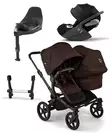 Bugaboo Donkey 6 starttipaketti Double Black/Cocoa Brown - Lastenvaunut ja yhdistelmävaunut - 100370007STADOCLT - 1