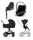 Cybex Priam Comfort starttipaketti Matt Black/Sepia Black. - Lastenvaunut ja yhdistelmävaunut - 526000011STACLT - 1