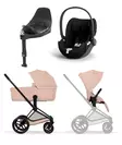 Cybex Priam Comfort starttipaketti Matt Black/Cozy Beige. - Lastenvaunut ja yhdistelmävaunut - 526000021STACLT - 1