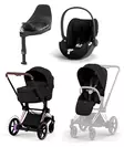 Cybex ePriam Comfort starttipaketti Rosegold/Sepia Black. - Lastenvaunut ja yhdistelmävaunut - 526000041STACLT - 1
