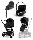 Cybex ePriam Comfort starttipaketti Matt Black/Sepia Black. - Lastenvaunut ja yhdistelmävaunut - 526000053STACLT - 1