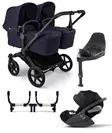 Bugaboo Donkey 6 starttipaketti Twin Black/Deep Indigo - Lastenvaunut ja yhdistelmävaunut - 100370003STATWCLT - 1