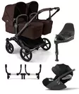 Bugaboo Donkey 6 starttipaketti Twin Black/Cocoa Brown - Lastenvaunut ja yhdistelmävaunut - 100370007STATWCLT - 1