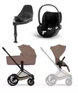 Cybex Priam Comfort starttipaketti Matt Black/Coconut Brown. - Lastenvaunut ja yhdistelmävaunut - 526001485STACLT - 1