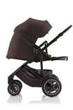 Rattaat BRITAX Venna Chocolate, makuuasennossa. - - - 4