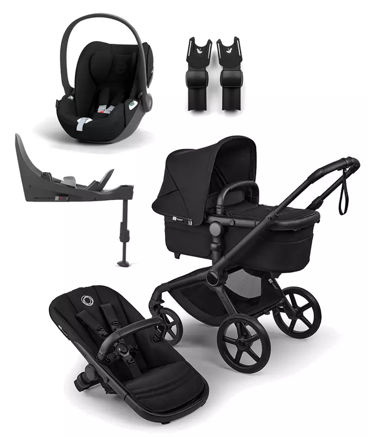 Bugaboo Fox 5 Renew starttipaketti Cloud T kaukalolla Black/Heritage Black. - Lastenvaunut ja yhdistelmävaunut - 100051112STACLT - 1