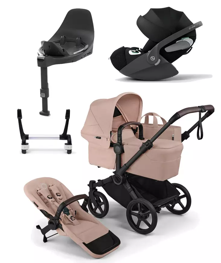 Bugaboo Donkey 6 starttipaketti Single Black/Desert Taupe. - Lastenvaunut ja yhdistelmävaunut - 100370005STACLT - 1