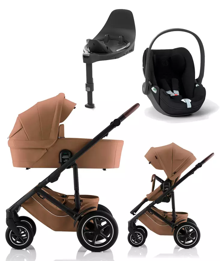 BRITAX Smile 5Z starttipaketti Warm Caramel LUX. - Lastenvaunut ja yhdistelmävaunut - 2000063STACLT - 1