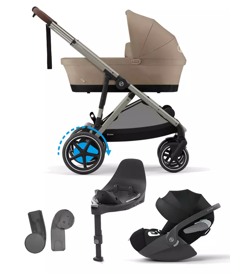 Starttipaketti Cybex eGazelle S Almond Beige. - Sisarusrattaat - 522002706estaCLT - 1