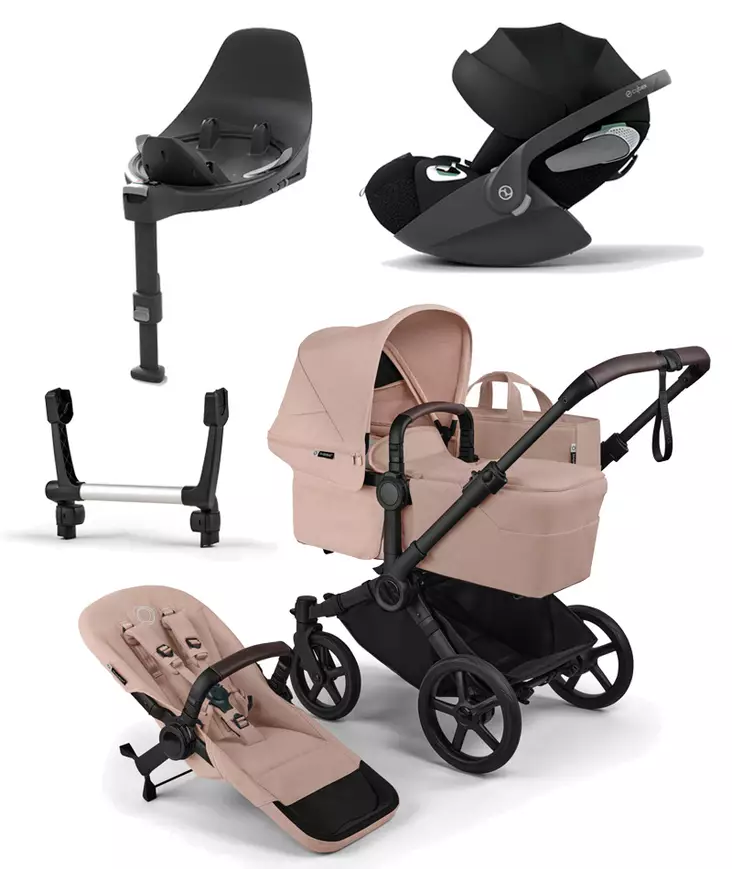 Bugaboo Donkey 6 starttipaketti Single Black/Desert Taupe. - Lastenvaunut ja yhdistelmävaunut - 100370005STACLT - 1