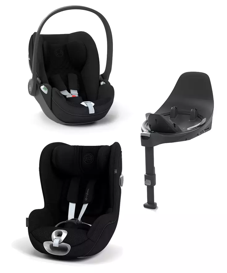 CYBEX T-line turvaistuin starttipaketti sis. Cloud T Plus, Sirona T Plus, Base T. - Turvaistuimet 9-36kg - 70000645MODU - 1