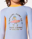 Rip Curl Grom Energy UV-uimapuku Ice Blue, edessä painatus. - Uima-asut ja uv-vaatteet - TO4TRV - 4