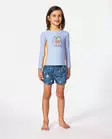 Rip Curl Grom Energy UV-paita Ice Blue, lapsella edestä. - Uima-asut ja uv-vaatteet - TO5TRV - 3
