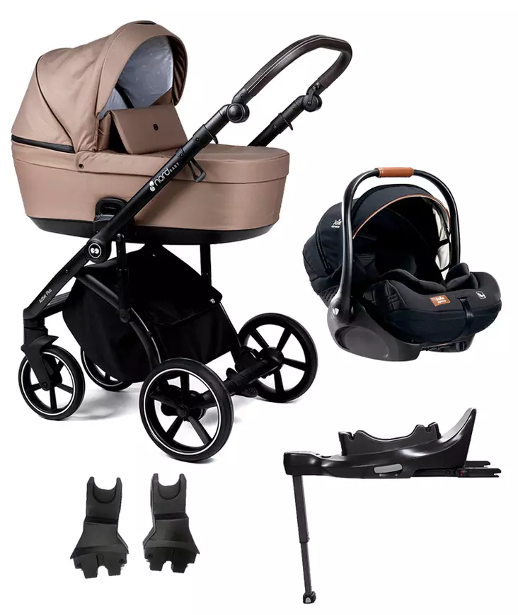 Nord Active PLUS starttipaketti ONYX Dark Brown Grip, Praline Beige. - Lastenvaunut ja yhdistelmävaunut - 287145STA1LEV - 1
