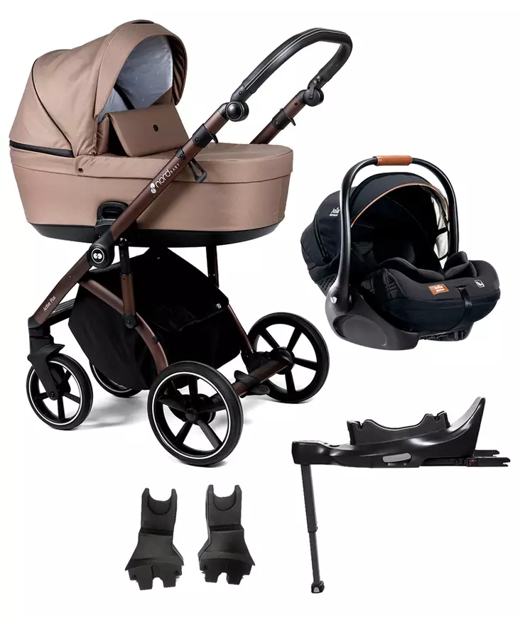 Nord Active PLUS starttipaketti BRONZE Black Grip, Praline Beige. - Lastenvaunut ja yhdistelmävaunut - 287146STA1LEV - 1