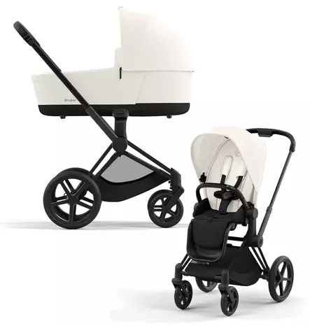 Cybex Priam 4 yhdistelmävaunut Matt Black-rungolla - Lastenvaunut ja yhdistelmävaunut - 521002331YHDOW - 1