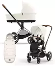 Cybex Priam 4 vaunut ja lämpöpussi Chrome/Brown, Off White. - Lastenvaunut ja yhdistelmävaunut - 521002319YFMOW - 1