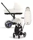 Cybex ePriam 4 vaunut ja lämpöpussi Chrome/Black, Off White. - Lastenvaunut ja yhdistelmävaunut - 521002325eYFMOW - 1