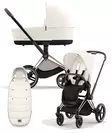 Cybex Priam 4 vaunut ja lämpöpussi Rosegold, Off White. - Lastenvaunut ja yhdistelmävaunut - 521002337YFMOW - 1