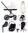 Cybex ePriam4 startti lisavaruste ChromeBrown OffWhite - Lastenvaunut ja yhdistelmävaunut - 521002349STAbOW - 1