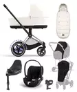 Cybex ePriam 4 starttipaketti Chrome Black, Off White. - Lastenvaunut ja yhdistelmävaunut - 521002357STAbOW - 1