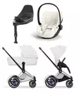 Cybex ePriam Style starttipaketti Chrome/Brown, Off White. - Lastenvaunut ja yhdistelmävaunut - 526000201eSTACBOW - 1