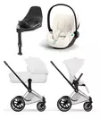 Cybex Priam Style starttipaketti Chrome/Brown, Off White. - Lastenvaunut ja yhdistelmävaunut - 526000201STACBOW - 1