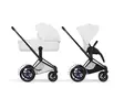 Cybex ePriam Style yhdistelmävaunut Matt Black Off White. - Lastenvaunut ja yhdistelmävaunut - 526000211eYHDCMBW - 1