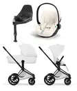 Cybex Priam Style starttipaketti Matt Black, Off White. - Lastenvaunut ja yhdistelmävaunut - 526000211STACMBW - 1