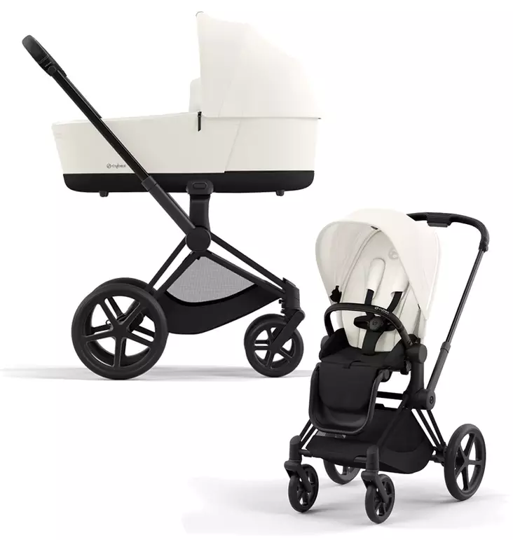 Cybex Priam 4 yhdistelmävaunut Matt Black-rungolla - Lastenvaunut ja yhdistelmävaunut - 521002331YHDOW - 1