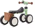 Puky Pukylino potkupyörä Pastel Green, takana hauska punottu kori. - Potkulaudat ja -pyörät - 3013puky - 3